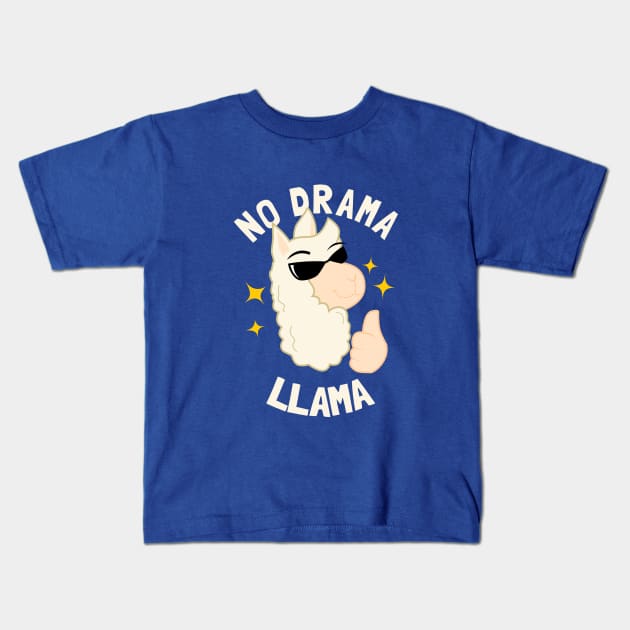 No Drama Llama Kids T-Shirt by dumbshirts